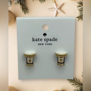 $68‎ KATE SPADE Coffee Break Coffee Cup Earrings NEW